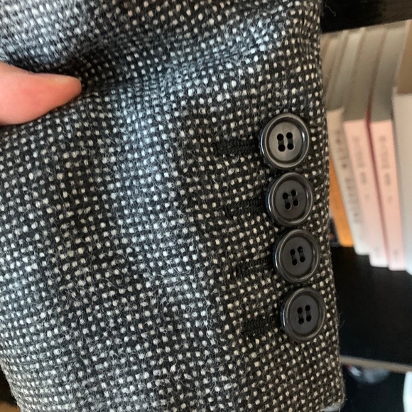 Saint Laurent 19SS Grey Checked Wool Coat - Picture 4 of 9